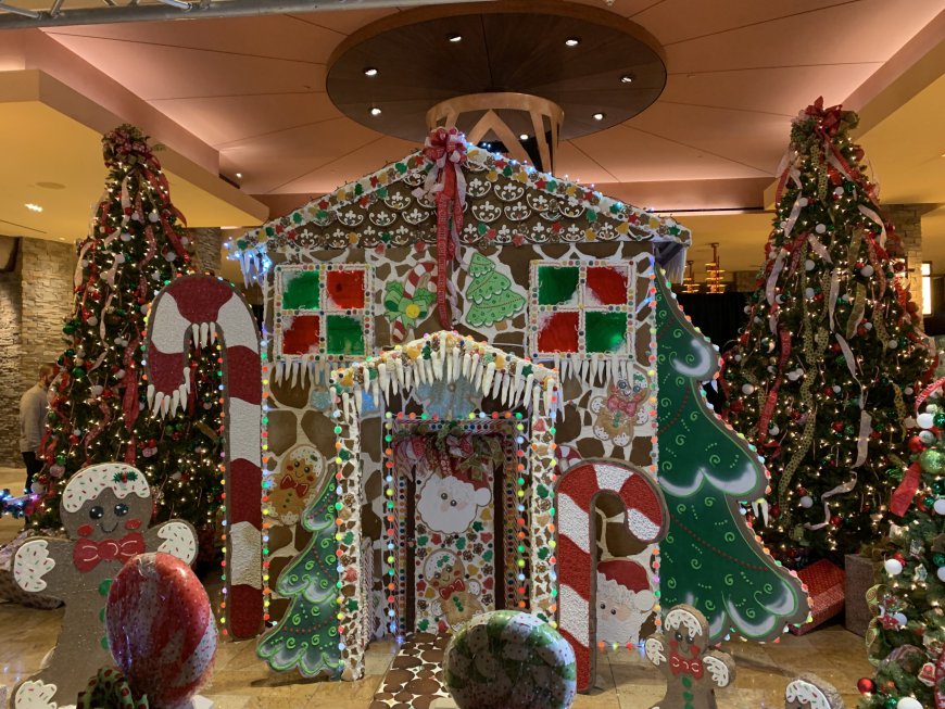 Downstream unveils their 2024 life-size gingerbread house