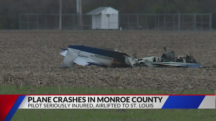 Man severely injured in plane crash in Monroe County