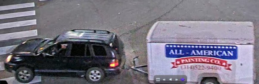 Suspected wanted in theft of painting company trailer