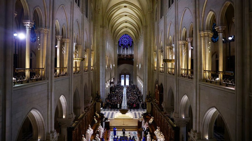 Notre Dame hosts first Mass since 2019 fire, drawing crowds by the thousands