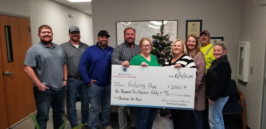 Missouri American Water donates to Fostering Hope for Christmas of Hope