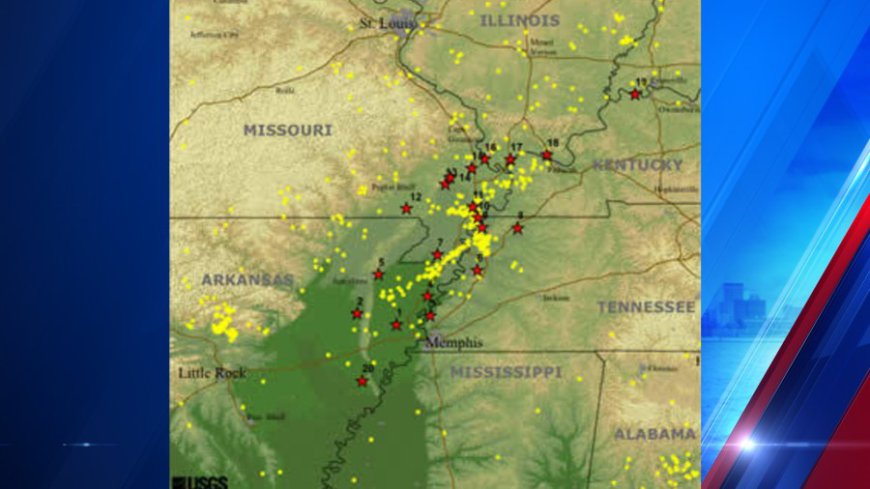 Seven earthquakes shake areas around New Madrid fault line