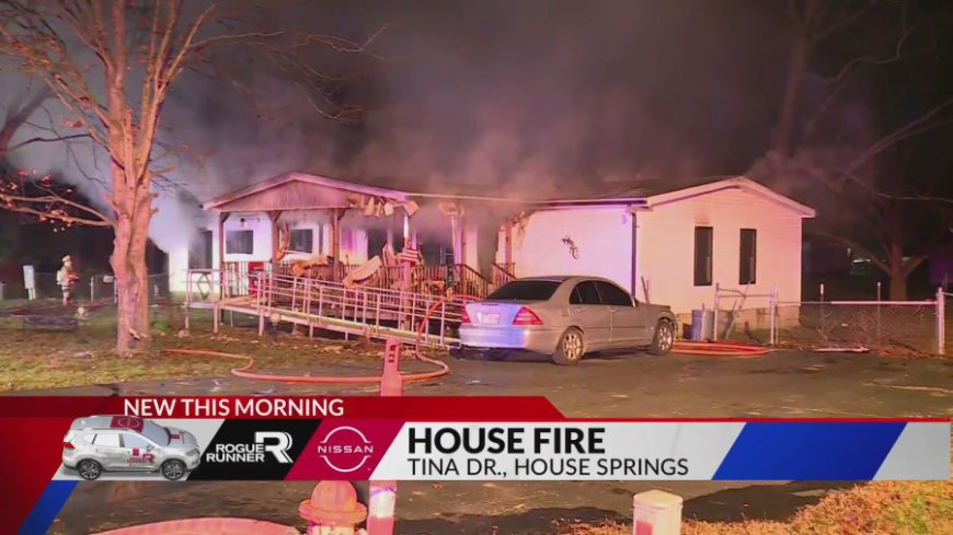 House Springs home destroyed in fire, no injuries reported