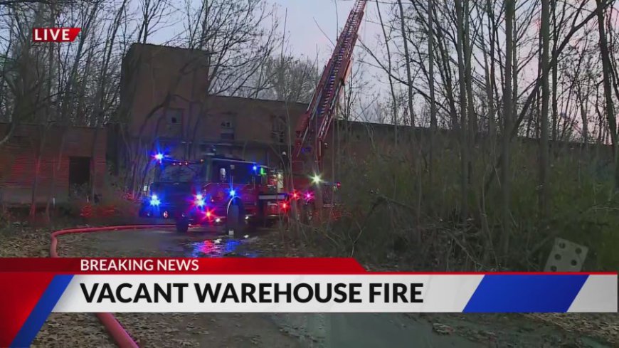 Firefighters battle warehouse fire in Jennings