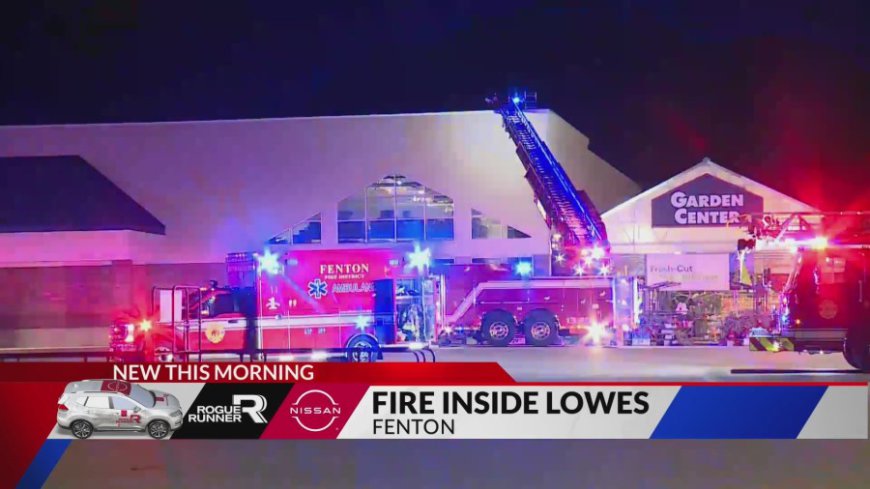 Fire damages Lowe's in Fenton, sprinklers stop spread