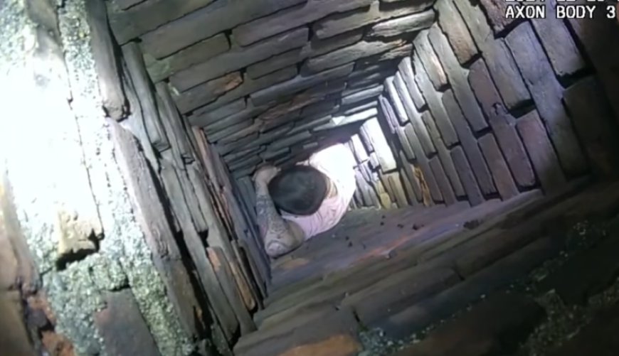 'You're an idiot': Man gets stuck in chimney while allegedly attempting to flee Massachusetts police