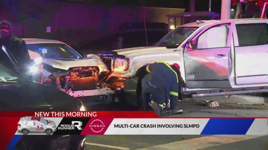 Police cruiser in multi-vehicle crash at Union and Natural Bridge