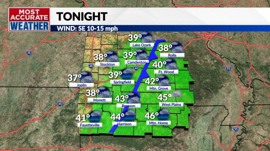 Tuesday, December 17 forecast: Continued ups and downs