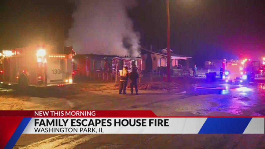 Fire destroys house in Washington Park, family escapes safely