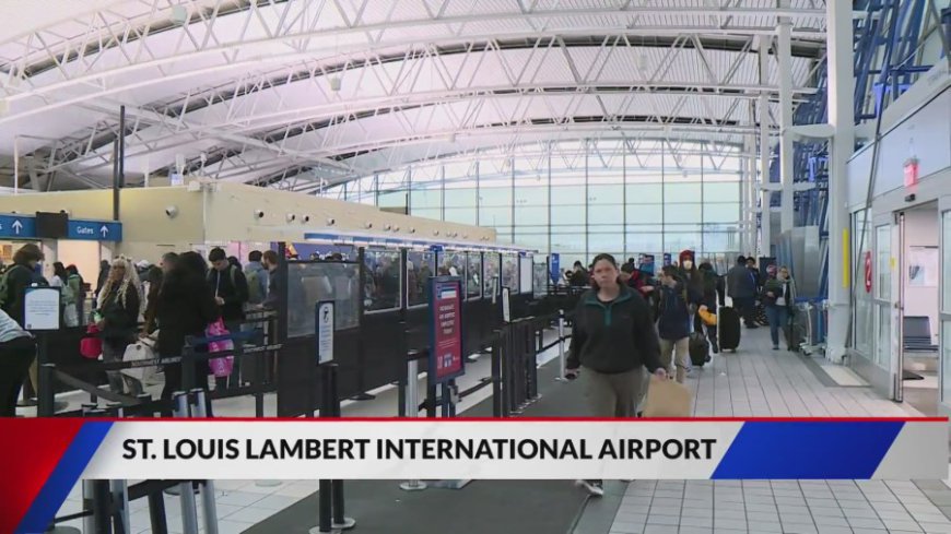 Lambert Airport bustling as holiday travel surges