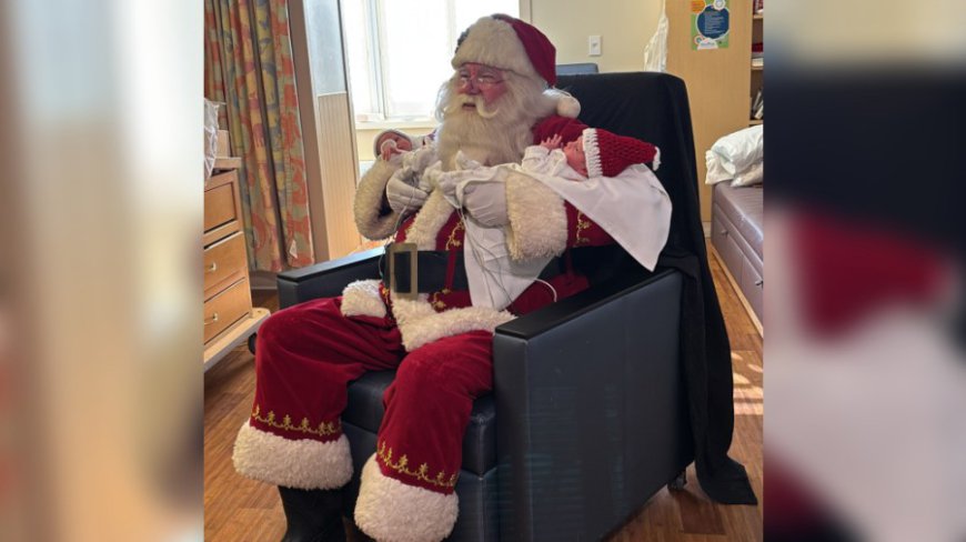 Santa surprises at Mercy Hospital NICU