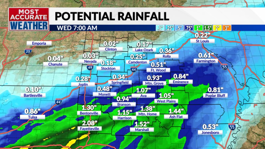 Monday, December 23 forecast: Wave after wave of rain as Christmas nears