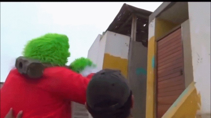 Police officer dressed as the 'Grinch' steals Christmas spirit during drug bust