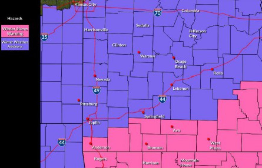 Joplin area blanketed in fresh snow