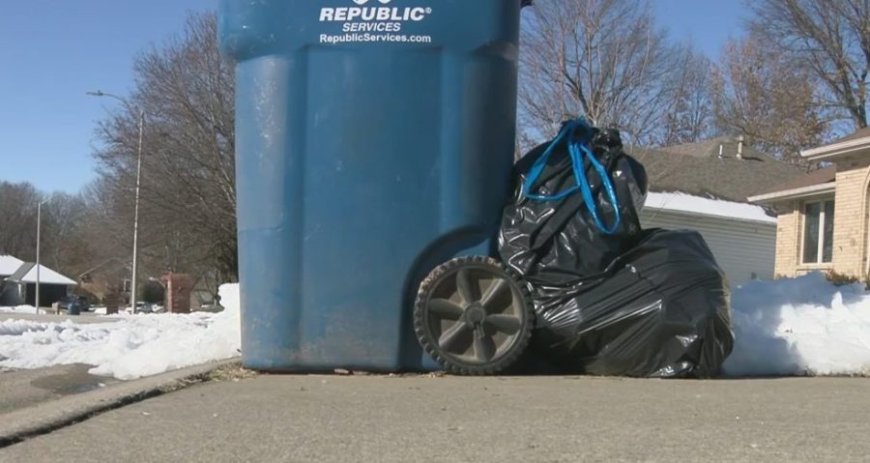 Trash piling up in Springfield neighborhood after winter storm delays services