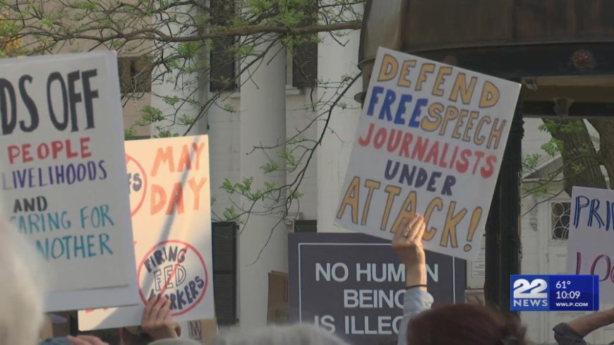 Workers Take Part in May Day Rally in Springfield