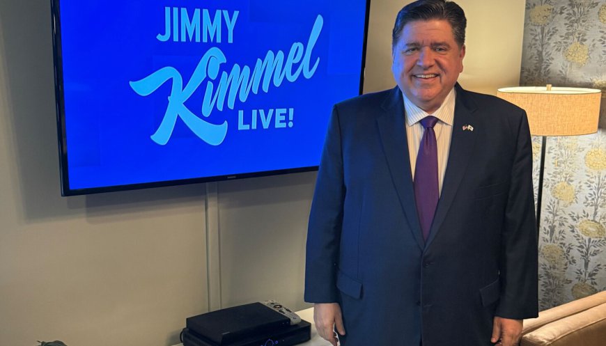Gov. JB Pritzker creates nicknames for Trump to call him, including 'JBeefy,' in Jimmy Kimmel appearance