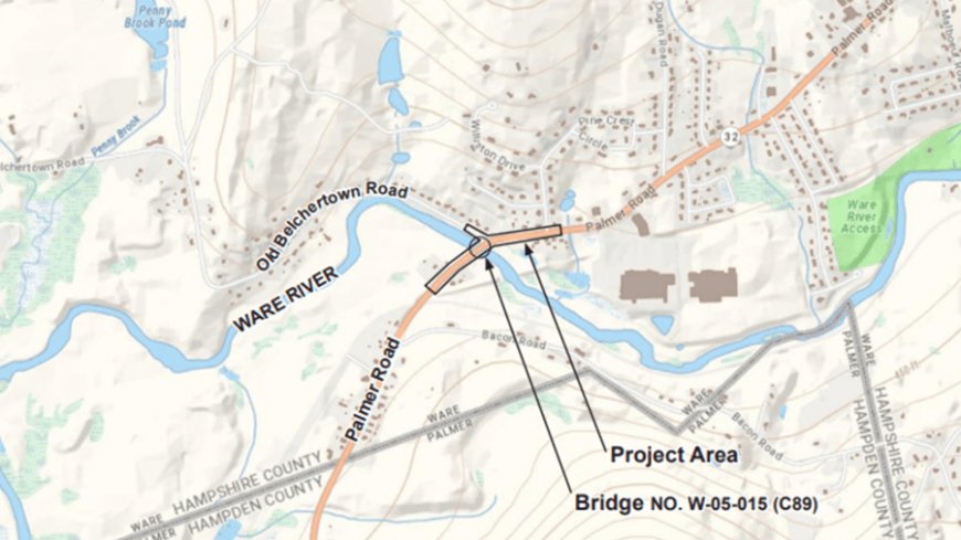 Three Mile Bridge in Ware to close Monday night