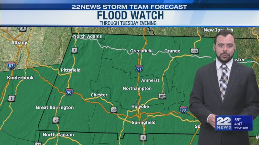 Flood Watch active in western Massachusetts Tuesday