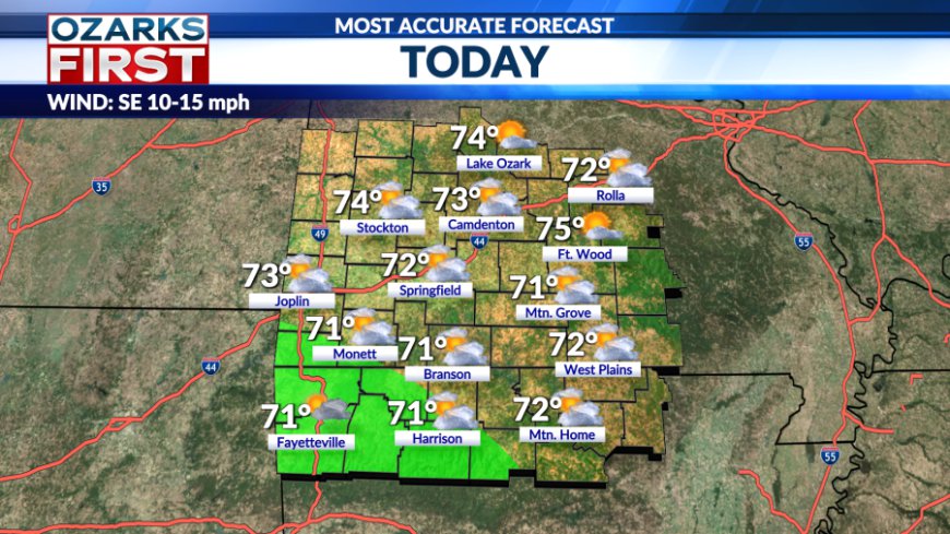 Tuesday, May 6 forecast: Rain returns beginning tonight