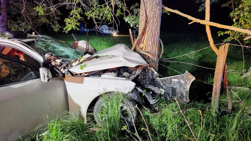 Serious injury crash results in woman flown to hospital