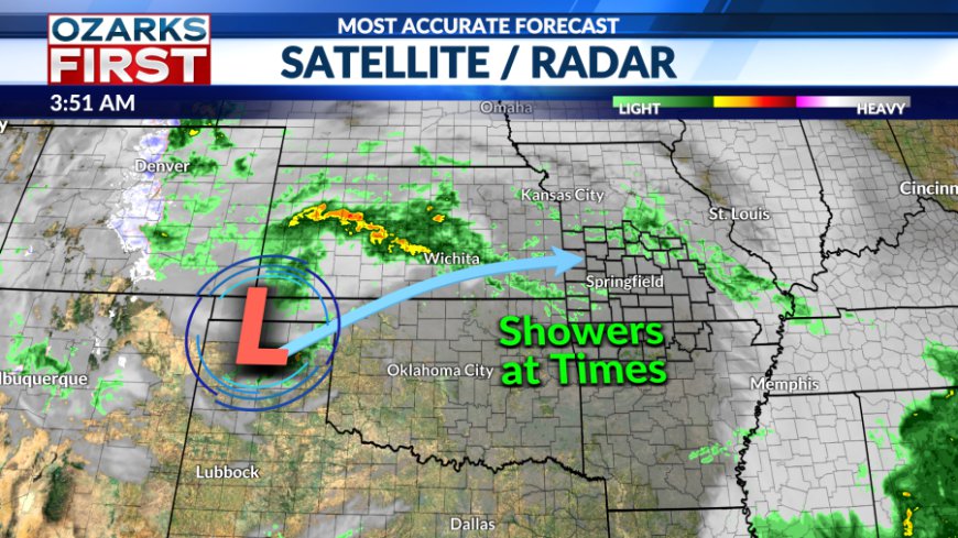 Wednesday, May 7 forecast: Periods of rain today and tomorrow