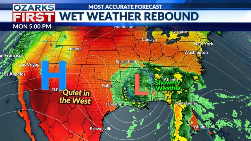 Thursday, May 8 forecast: Spotty showers today, sunny tomorrow