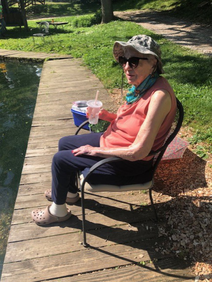 WATCH: 102-year-old Springfield woman reels in rainbow trout