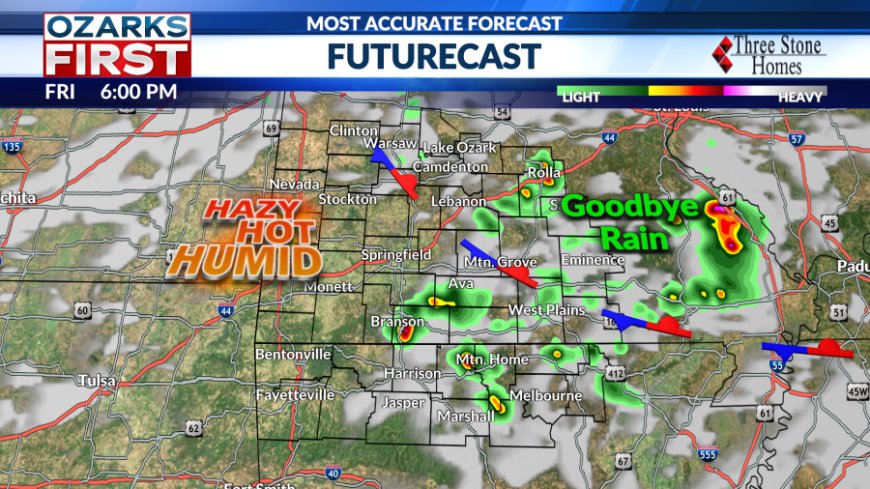 Friday, July 18 forecast: Goodbye rain, hello heat!