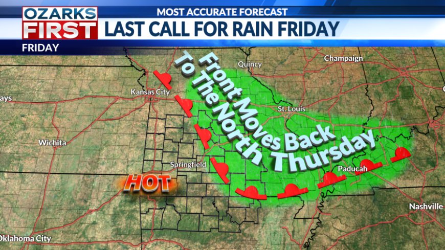 Thursday, July 17 forecast: Last call for rain on Friday