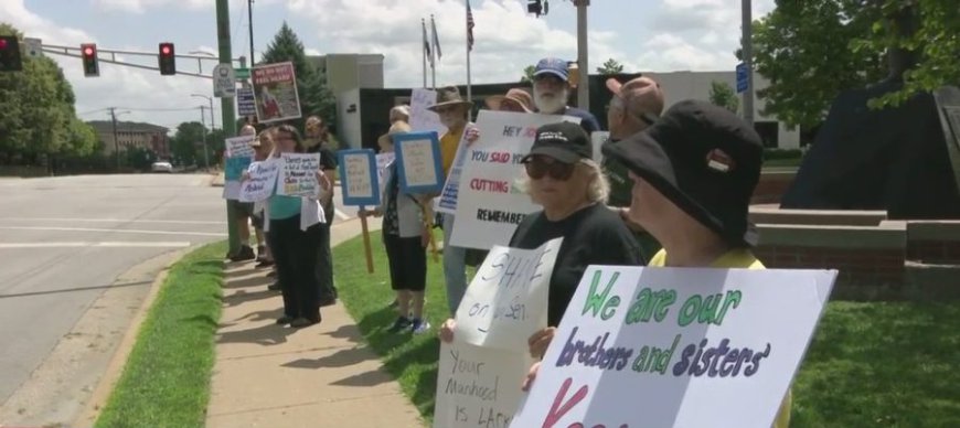 Protests across the state over Hawley's vote on BBB