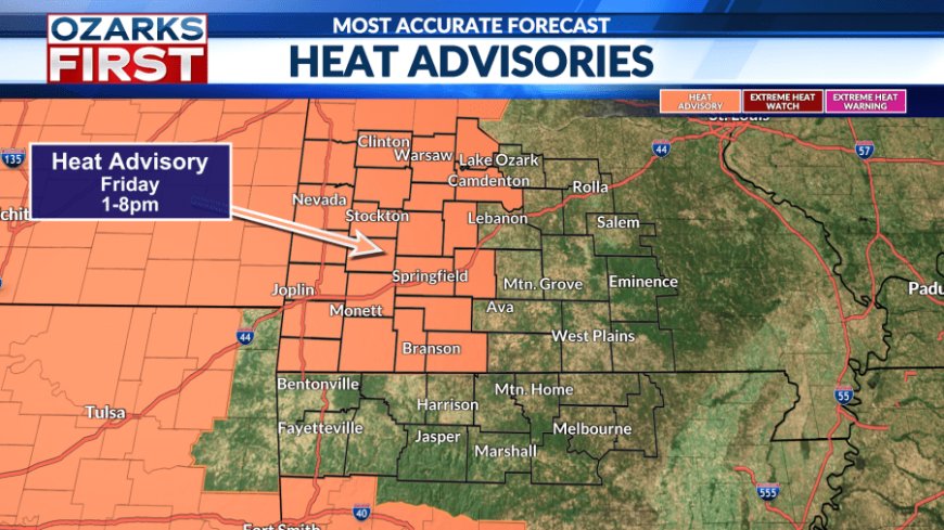 Heat Advisory issued as face hottest temperatures of the year