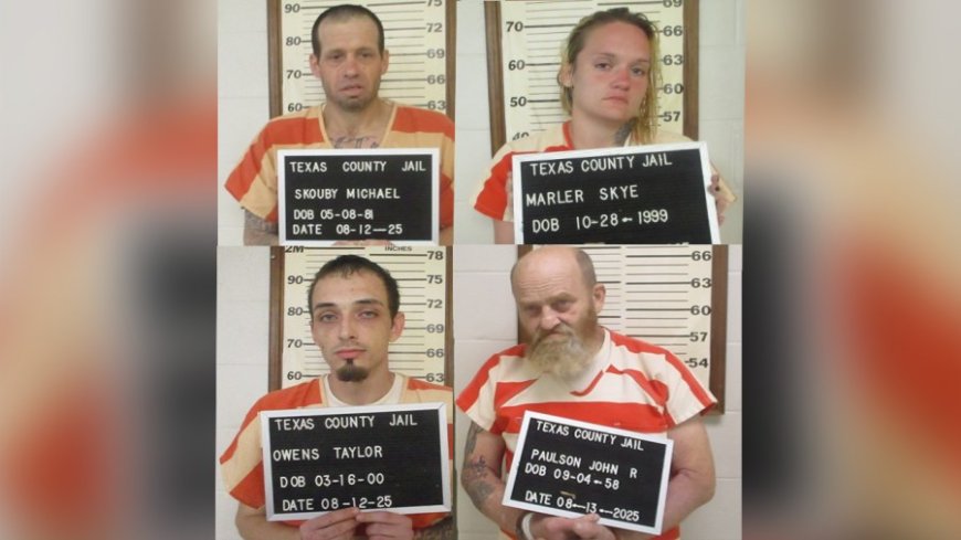 Four arrested in Texas County for attempted drug trafficking