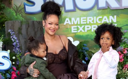Rihanna and son Riot join A$AP Rocky onstage in Copenhagen