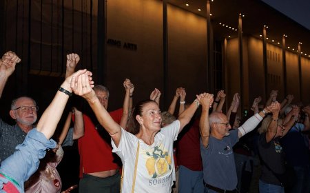 Thousands surround Kennedy Center in protest as Trump raises possibility of tearing it down