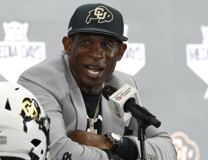 Deion Sanders explains viral moment that looked like he was speaking in tongues after Colorado win