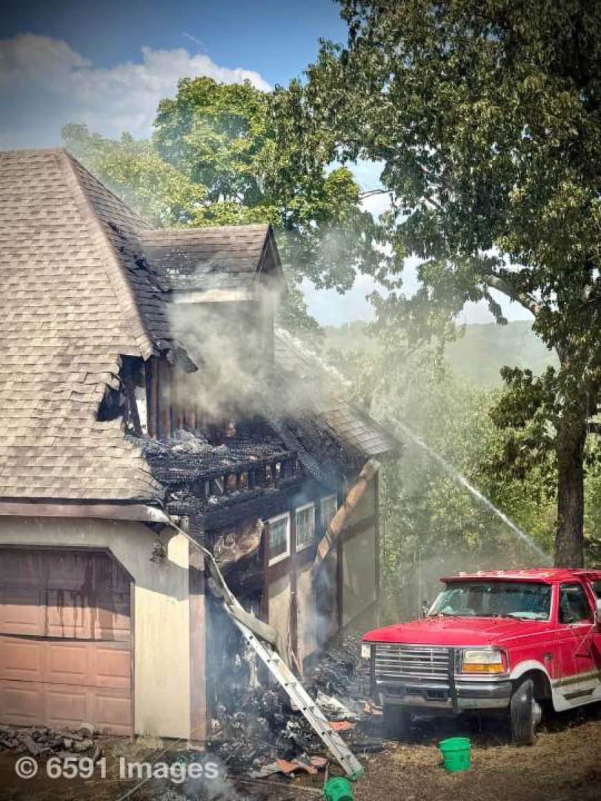 Fire crews rescue several dogs in house fire near Kimberling City