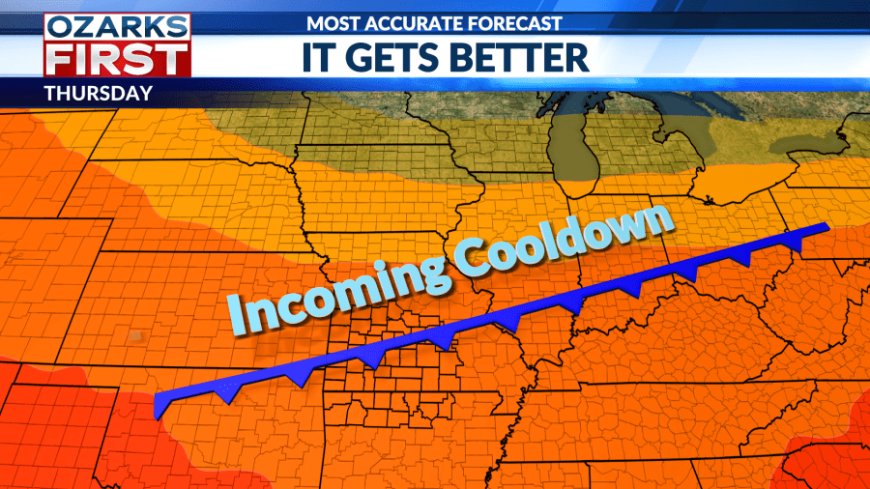 Relief from record heat is on the way