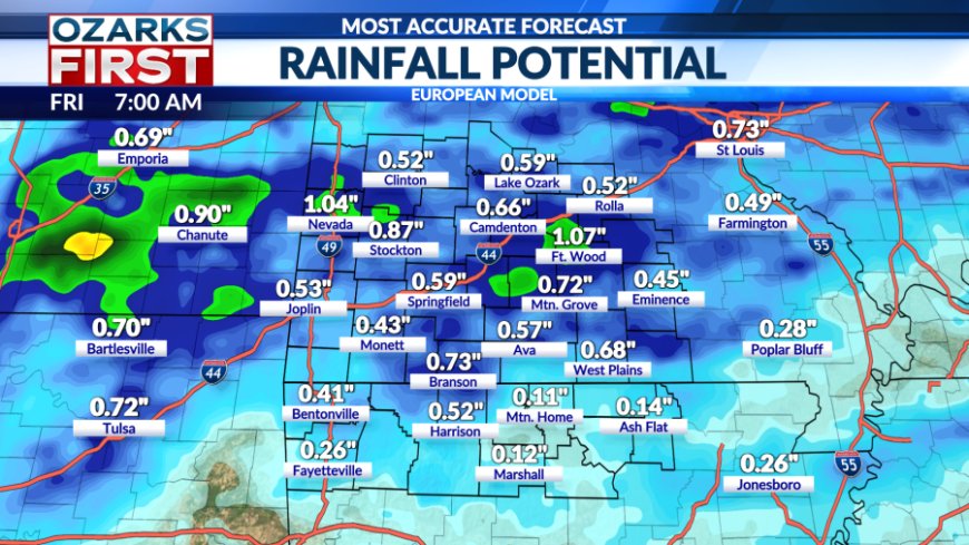 Cold front to bring rain and cooler temps by Thursday