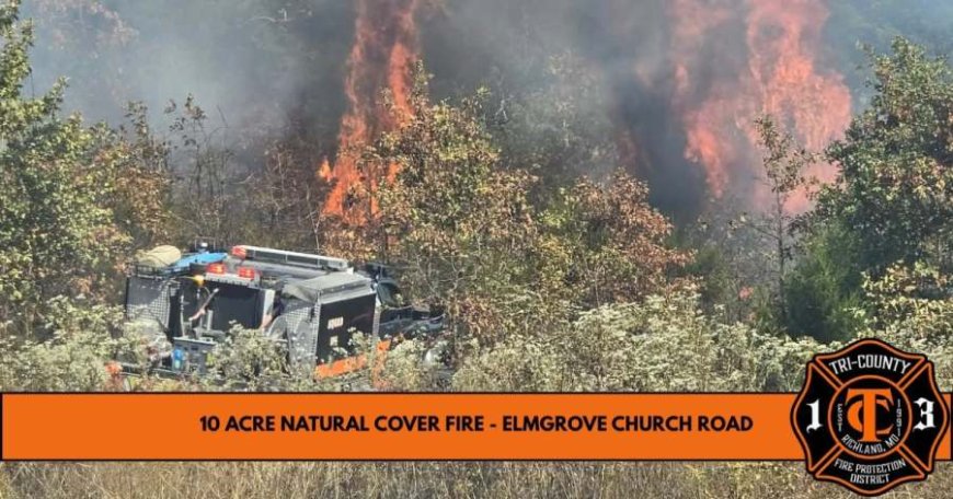 10-acre fire threatens structures in rural Camden County