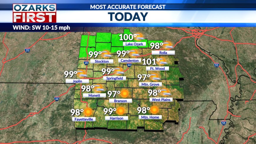 Mid-to-upper 90s as heat wave continues