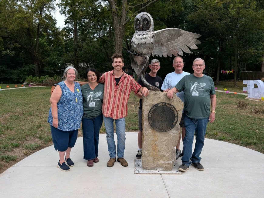 Owl sculpture unveiled in Rountree park