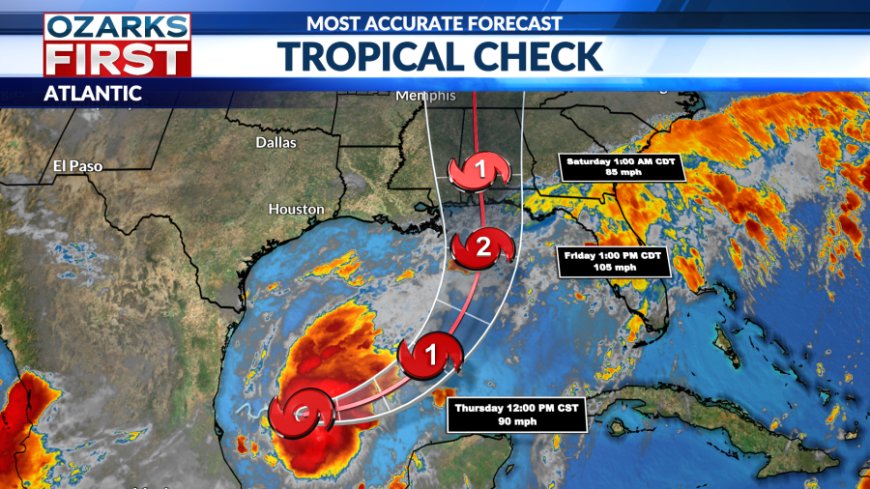 Potential first Atlantic hurricane to clip Ozarks this weekend